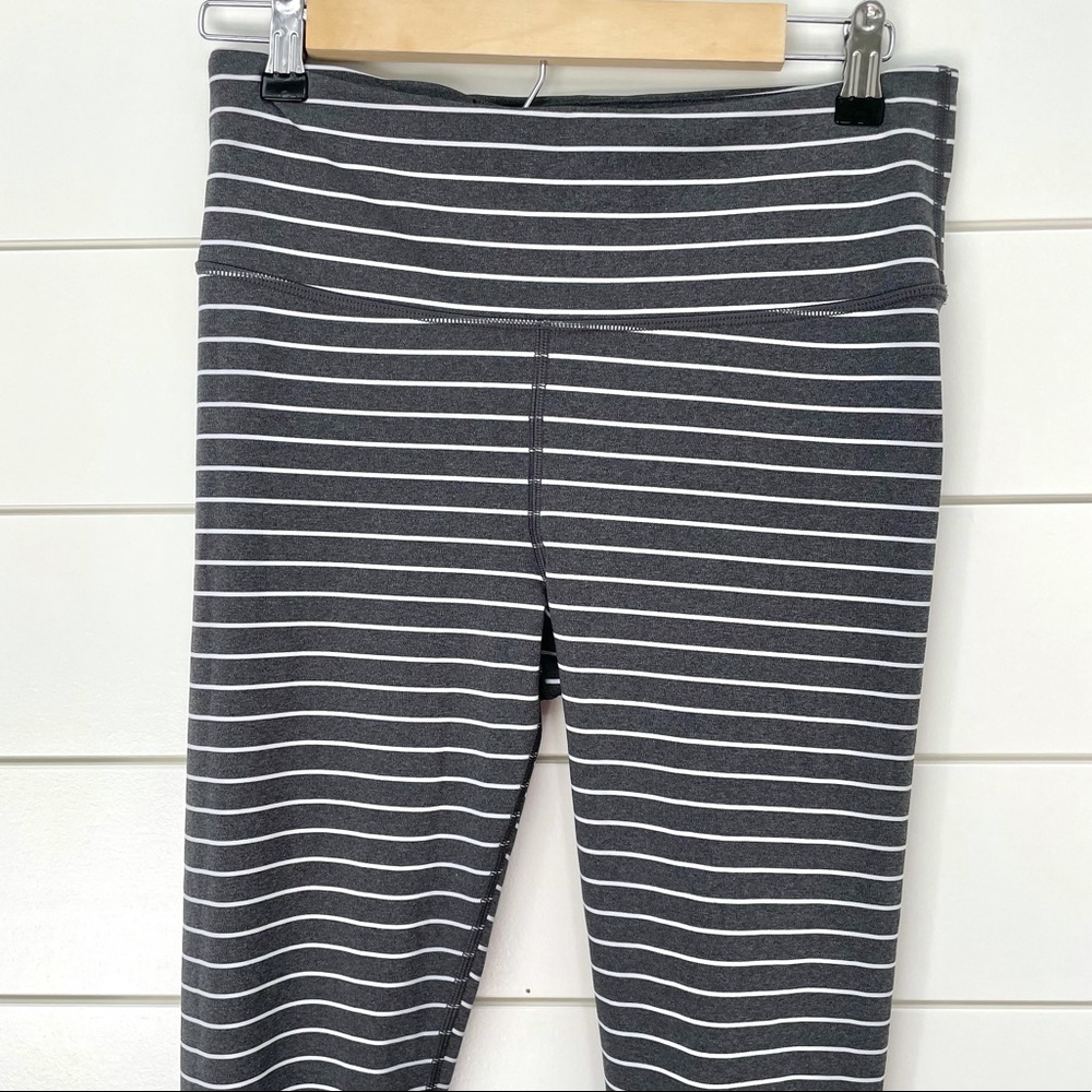 Striped Leggings - Gray